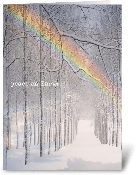 Peace On Earth - Trees In Snow (700x792), Png Download