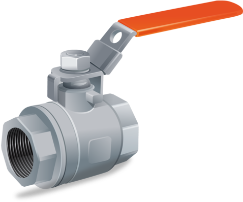 Stainless Steel Ball Valves - Ball Valve 1 2 Inch (500x437), Png Download