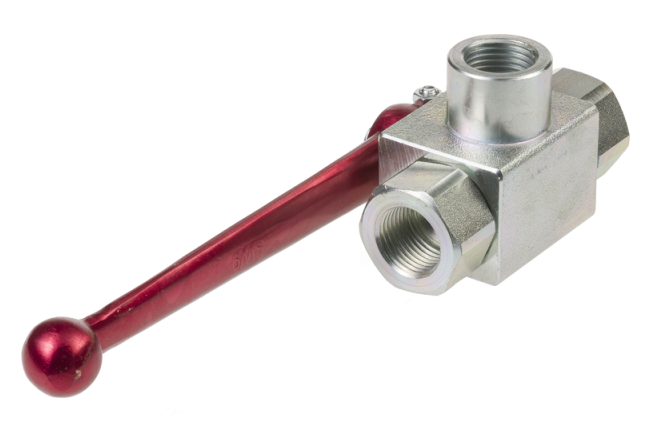 Ball Valve 3 Way 1/2" L Drilling Stainless Steel Ball - Lever (800x800), Png Download