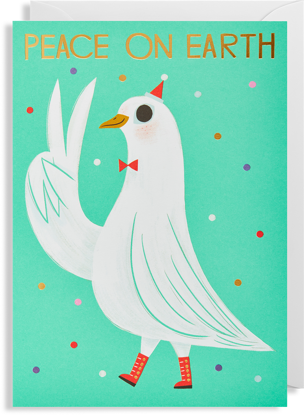 Peace On Earth Christmas Card - Christmas Card (1400x1500), Png Download