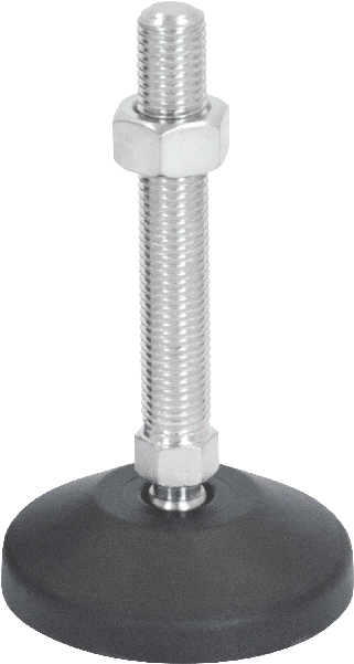 M16 Mild Steel Ball Joint Adjustable Levelling Feet (600x600), Png Download