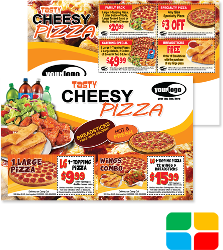 Pizza Postcards Pizza0101 - Pizza (postcards) (495x530), Png Download