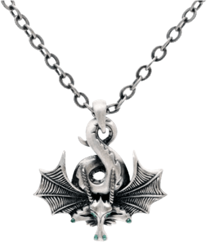 Sleeping Dragon Necklace - Essential Oil Lotus Necklace (555x555), Png Download