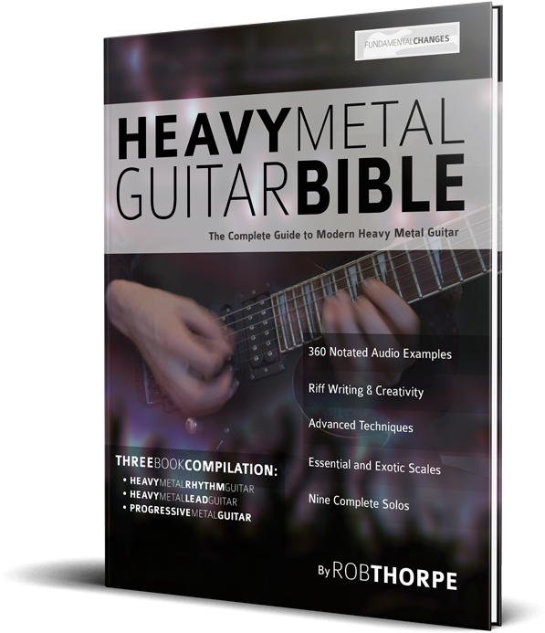 Heavy Metal Guitar Bible (600x722), Png Download