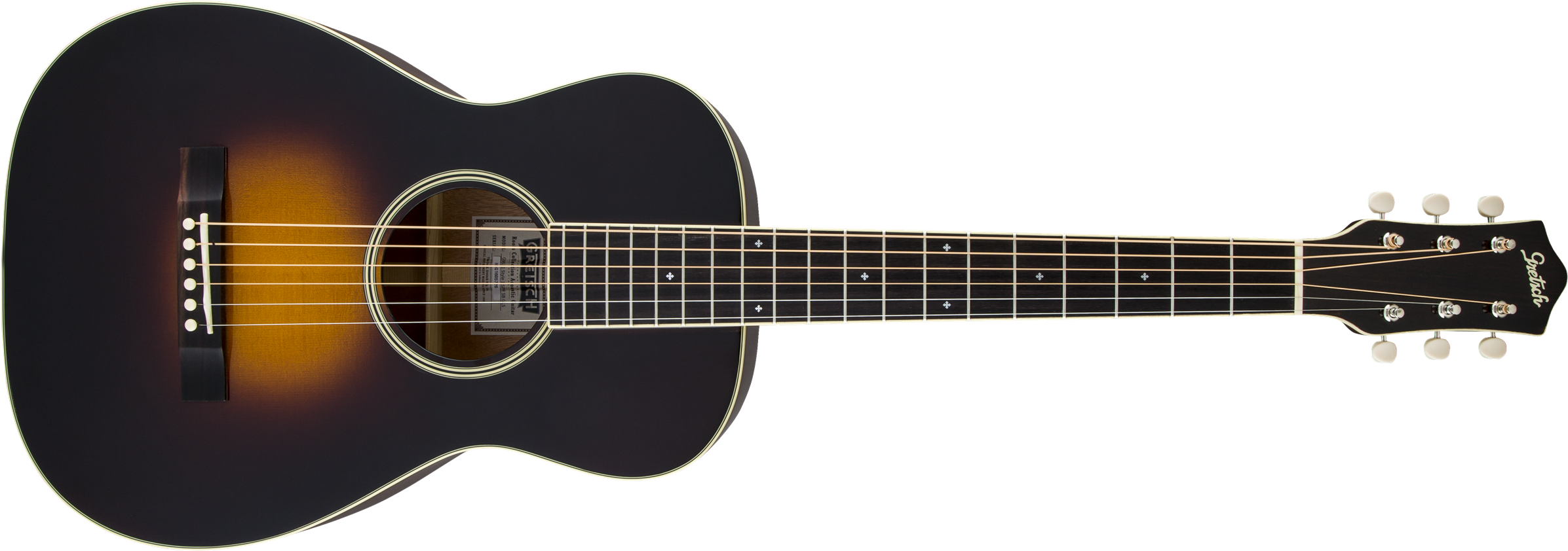 G9511 Style 1 Single-0 “parlor” Acoustic Guitar, Appalachia - Gretsch G9521 Style 2 (2400x850), Png Download