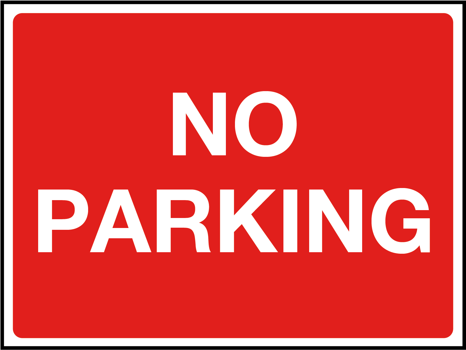No Parking Road Sign Uk (1600x1600), Png Download