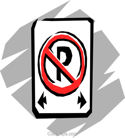 No-parking Royalty Free Vector Clip Art Illustration - Parking (435x480), Png Download