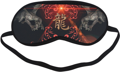 Hieroglyph, The Dragon Sleeping Mask - Blindfold (500x500), Png Download