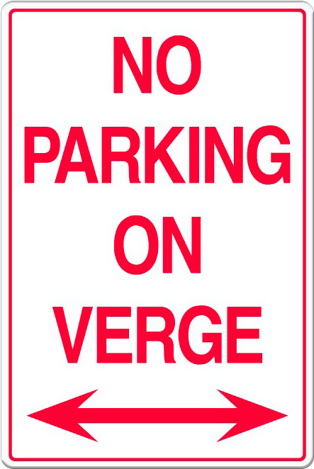 No Parking On Verge - No Parking On Both Sides (661x661), Png Download