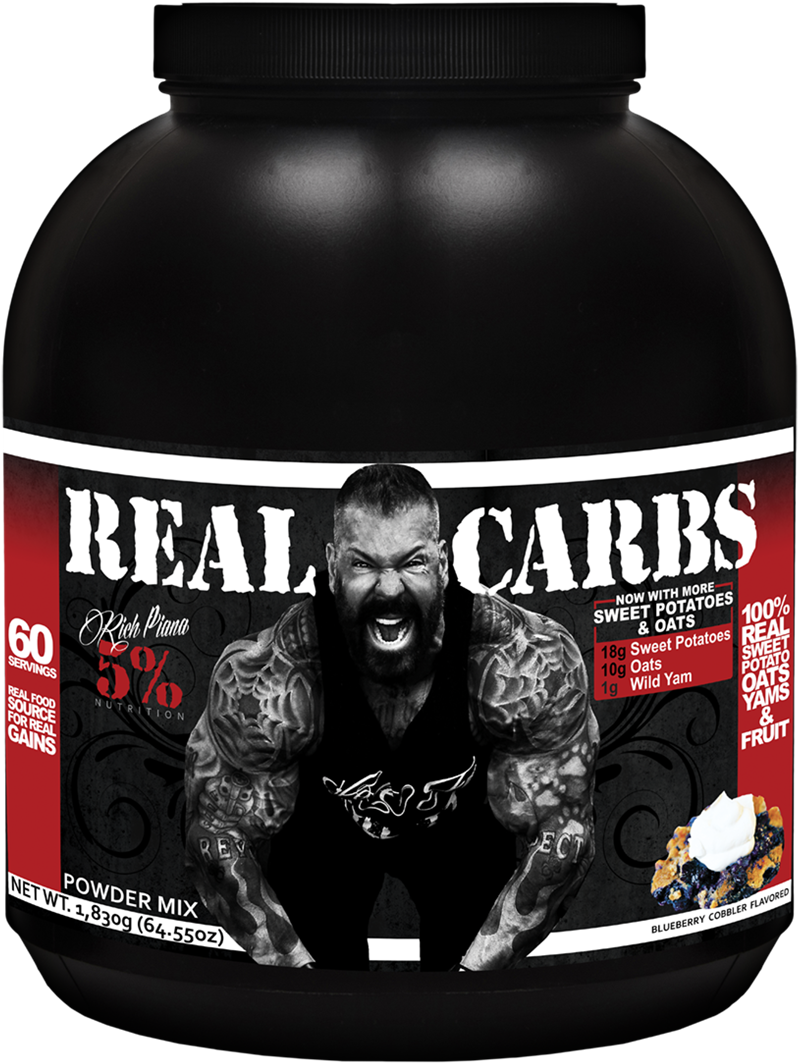 Real Carbs Complex Carbohydrates - Rich Piana Real Food (1080x1080), Png Download