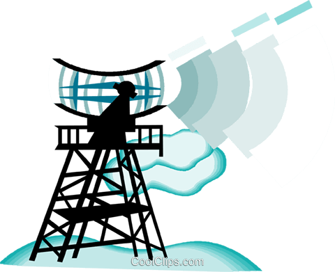 Radar Antenna Royalty Free Vector Clip Art Illustration - Clip Art (480x391), Png Download