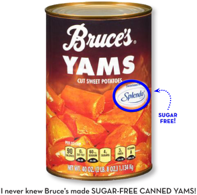 Wal Mart Sells Giant Cans Of Bruce's Cut Up Yams Made - Bruces Yams 40 Oz (443x432), Png Download
