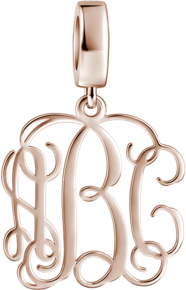 Personalized Pendant Rose Gold (750x750), Png Download
