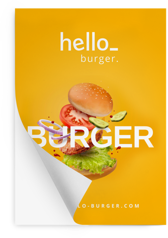 Personalised Sticky Posters For Your Business Helloprint - Advertising (500x500), Png Download