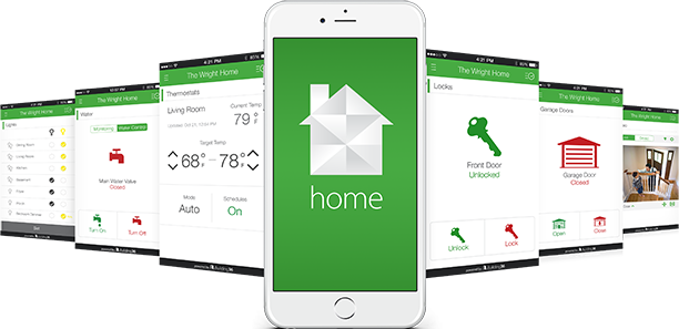 Iphone6 Carousel Home App - Smart Control Home App Png (612x297), Png Download