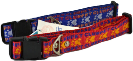 Club Pet Paw Print/logo Fabric 2½cm Adjustable Collar - Textile (700x700), Png Download