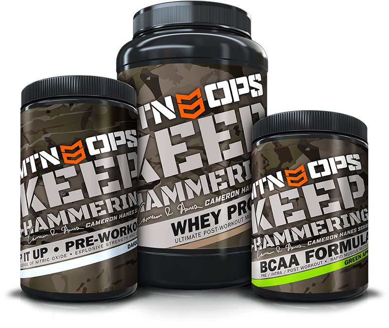 Keep Hammering Combo - Mtn Ops Magnum Protein (800x800), Png Download