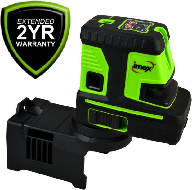 Imex Lx25p Red Beam Crossline 5 Dot Laser Level - Laser Level (640x640), Png Download