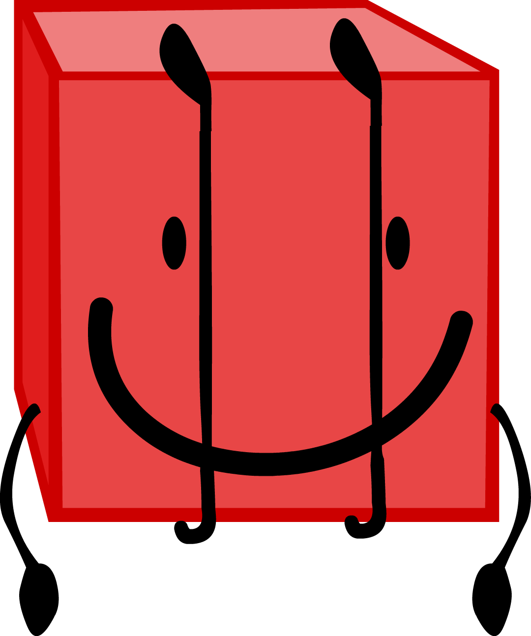 Blocky 6 - Bfdi Blocky (1080x1294), Png Download