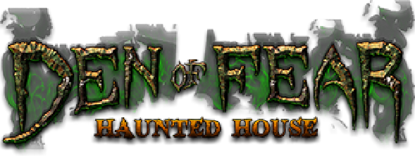 Den Of Fear Haunted House (589x222), Png Download