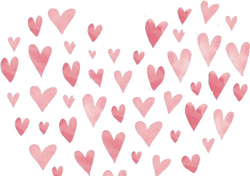 Acts Of Kindness - Heart Made Out Of Hearts Transparent (632x356), Png Download