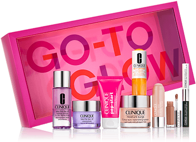 Go-to Glow Gift Set - Clinique 3 (402x464), Png Download