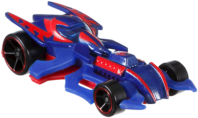 Web Warrior Spider-man 2099™ - Hot Wheels Spider Man 2099 (892x407), Png Download