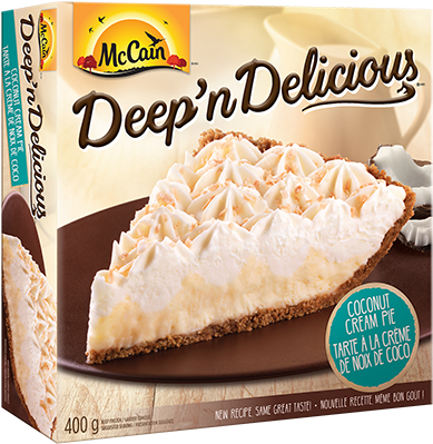 Mccain Coconut Cream Pie (480x400), Png Download
