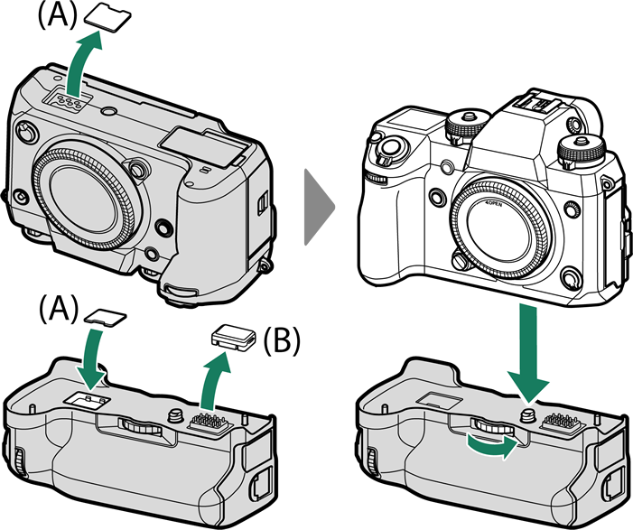 Check That The Camera Is Off Before Attaching Or Removing - Diagram (701x587), Png Download