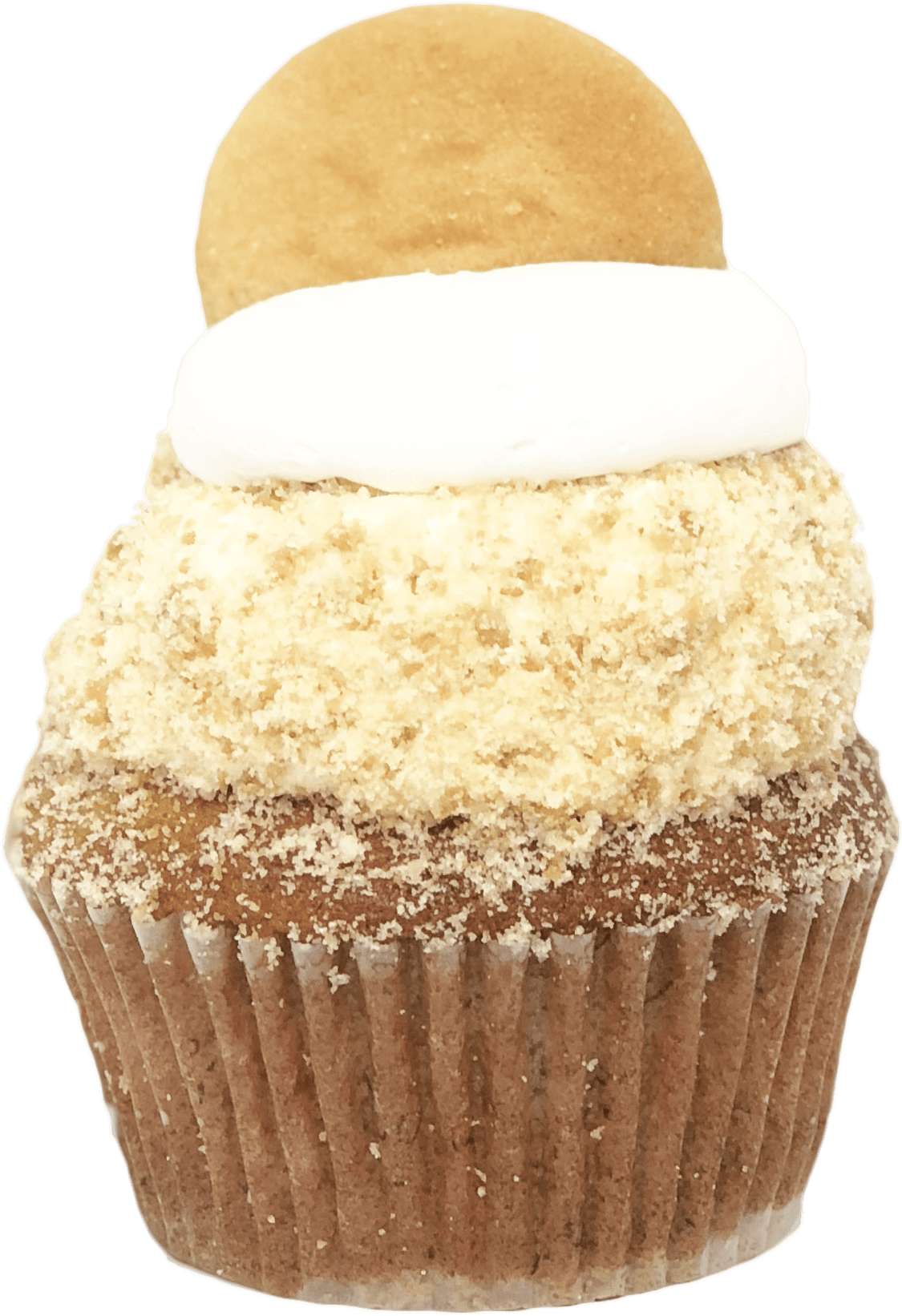 Banana Cream Pie Cupcake - Cupcake (2136x2088), Png Download