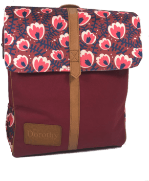 Mochila Retro Flores - Shoulder Bag (320x397), Png Download