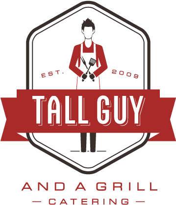 Tall Guy And A Grill Catering Logo Large - Tall Guy And A Grill Catering (472x530), Png Download