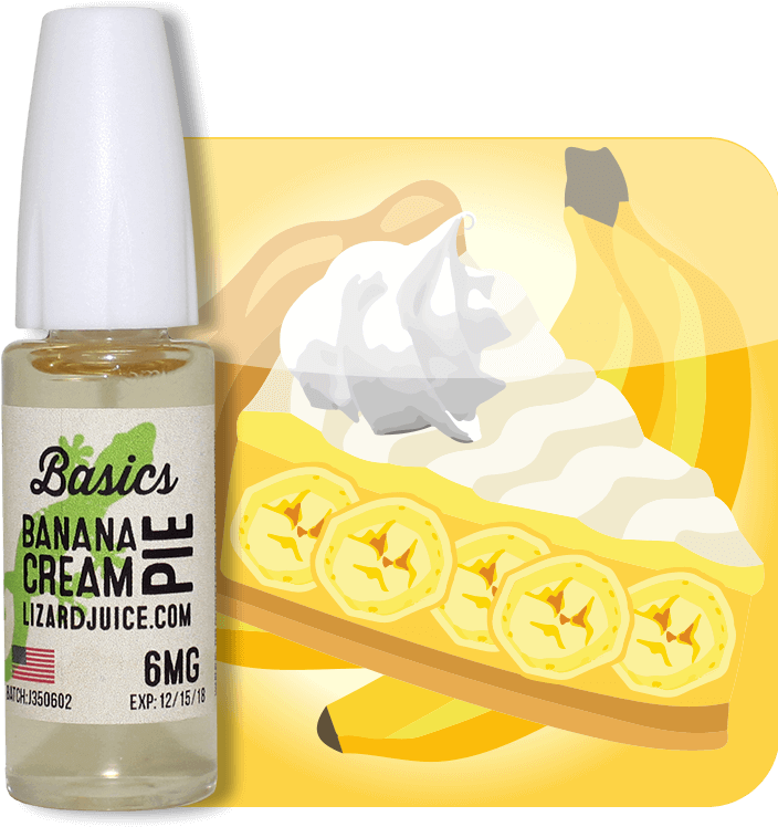 Banana Cream Vape Juice From Lizard Juice Is A Great - Electronic Cigarette Aerosol And Liquid (800x800), Png Download