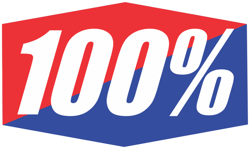 Ride 100 Percent Logo (823x492), Png Download