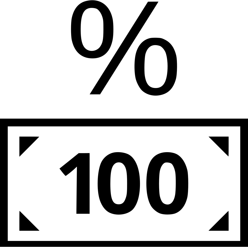 One Hundred Dollar Bill Percentage Percent Interest - Banknote (980x974), Png Download