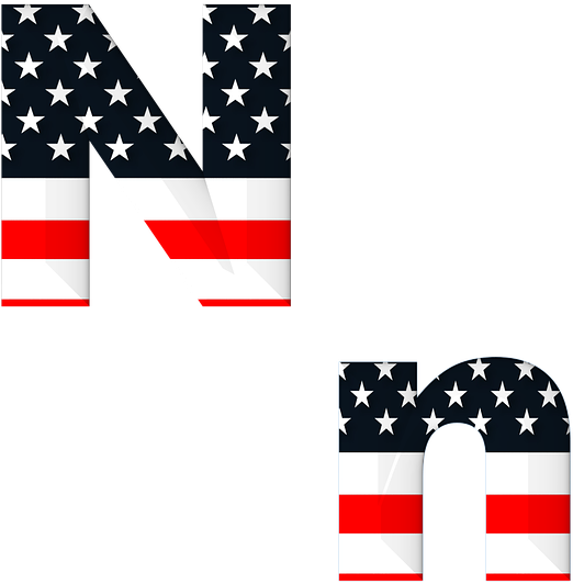 Alfabeto Decorativo Bandeira Png - Flag Of The United States (581x720), Png Download