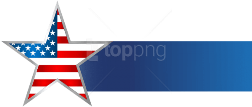 Usa Flag Banner Png (640x274), Png Download