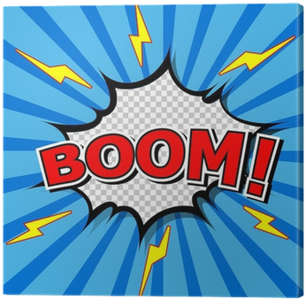 Comic Speech Bubble, Cartoon Canvas Print • Pixers® - Zap Comic Speech Bubble (400x400), Png Download