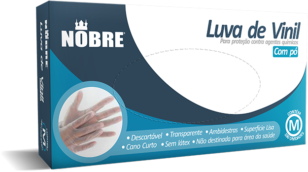 Luva De Procedimento Em Vinil Com Amido - Luva De Latex Nobre (700x700), Png Download