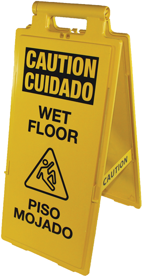 Impact Products 24106 Sign, Wet Floor - Olympia Sa882p Safety Signs Floor & Ground Signs (600x600), Png Download