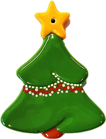 5119 Christmas Tree Ornament - Christmas Tree (435x520), Png Download