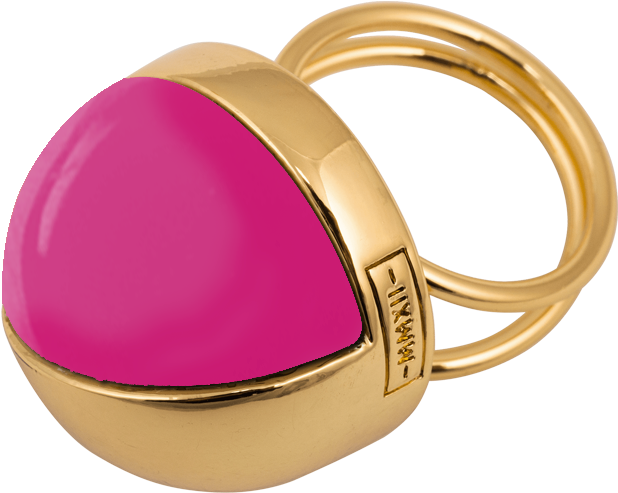 Ioaku The Planet Ring Gold Cerise - Gold (1000x880), Png Download