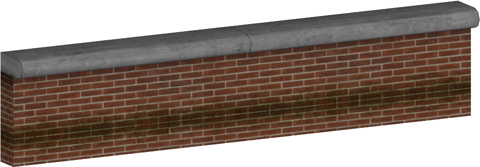 Red Brick Fence - Bench (1000x1000), Png Download
