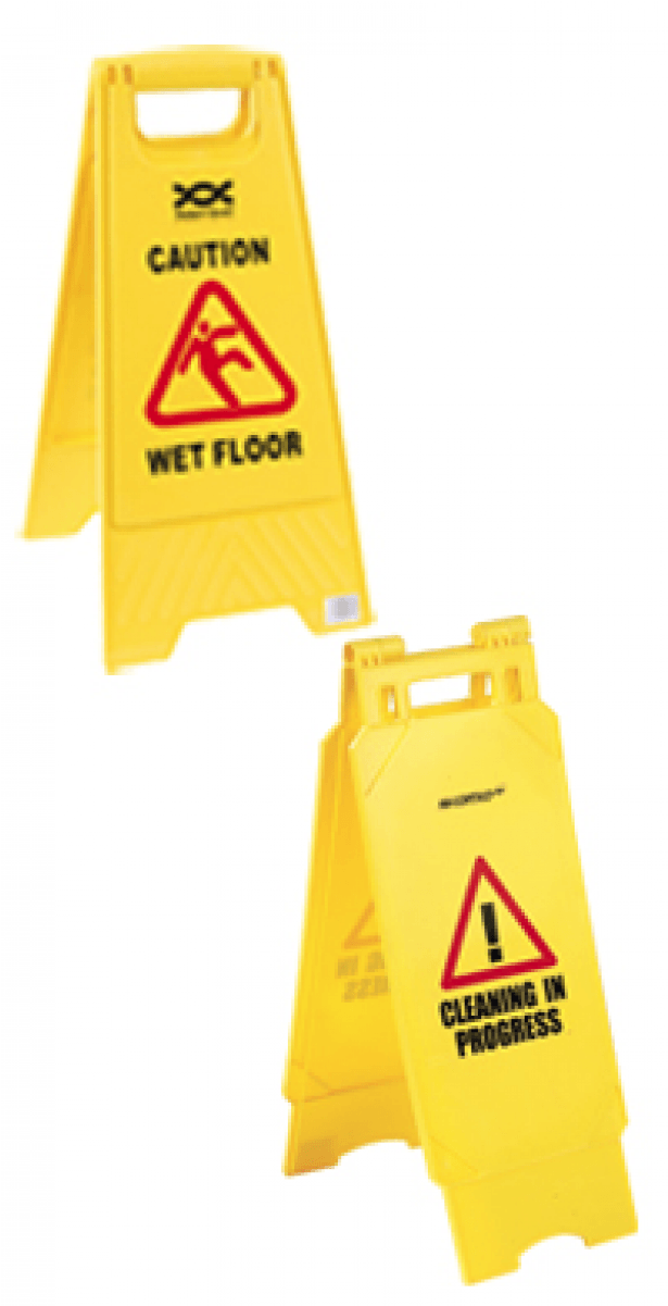 Caution Wet Floor / Cleaning In Progress Safety Sign - Wet Floor & Cleaning In Progress Warning Sign (1200x1200), Png Download