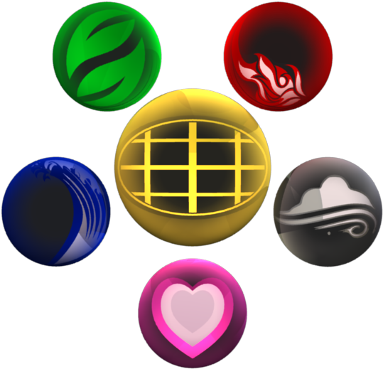 Planet Earth - Captain Planet Rings Symbols (600x600), Png Download