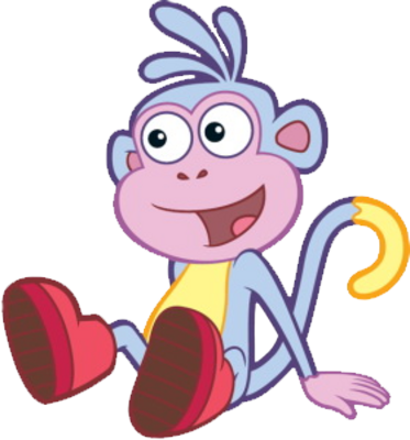 Boots The Monkey Psd - Boots Dora (373x400), Png Download