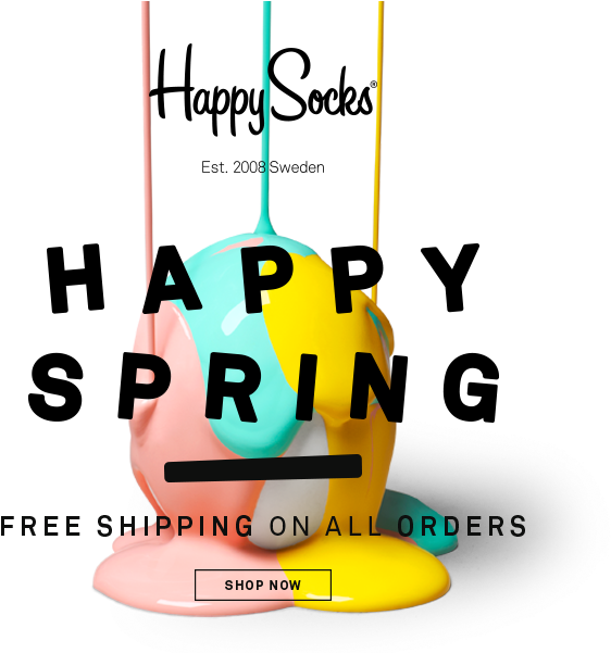 Happy Spring - Happy Socks (680x600), Png Download