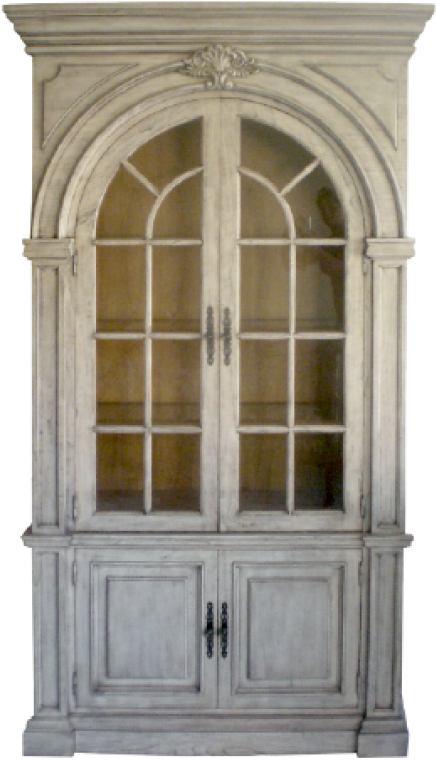 Georgian Display Cabinet In Antique White - Antique (800x800), Png Download