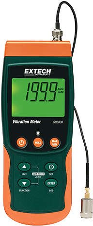Vibration Meter/datalogger - Extech Sdl800 (246x500), Png Download