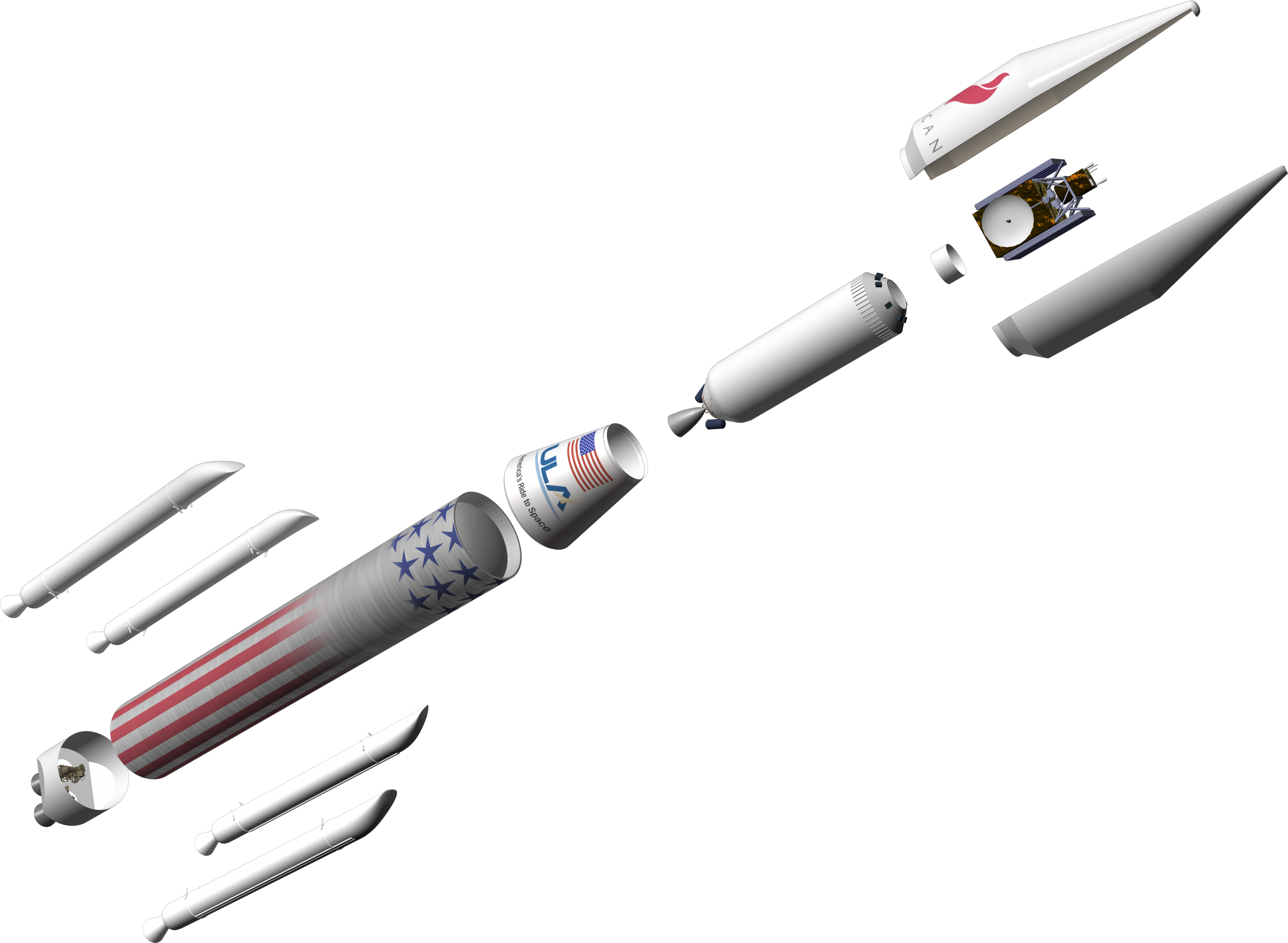 Reviewers Approve Early Design Work On New Vulcan Rocket - Vulcan (5000x3120), Png Download